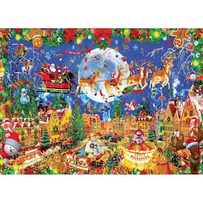 Quebra-cabeça Toynk Papai Noel está chegando à cidade 1000 peças