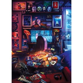 Quebra-cabeça Toynk House of Horrors Scary Movies 1000 peças