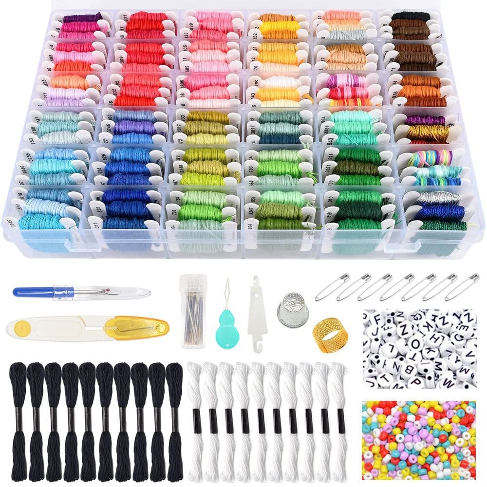 Kit de cordas para pulseira Friendship VICOVI com fio dental de 110 cores