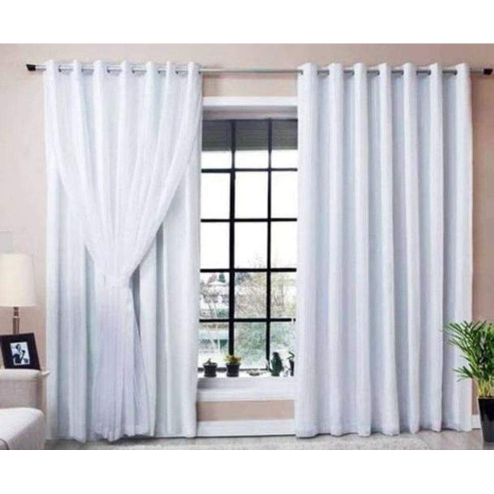 Cortina Blackout Com Voil Gelo 5.40 X 2.80M