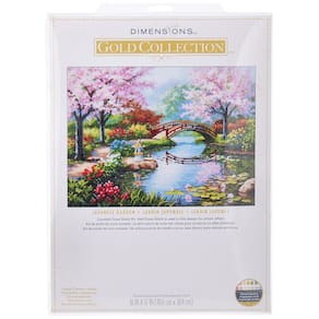 Kit Cross Stitch Dimensions Gold Collection Japanese Garden