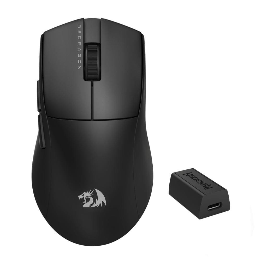 Mouse Gamer sem Fio Redragon King 4K Pro - 26000dpi - 7 Botões - 4000Hz - Preto - M916-PRO-4K