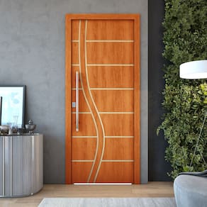 Kit 3 Portas De Madeira Frisada U.V 210cm x 90cm - R70SS
