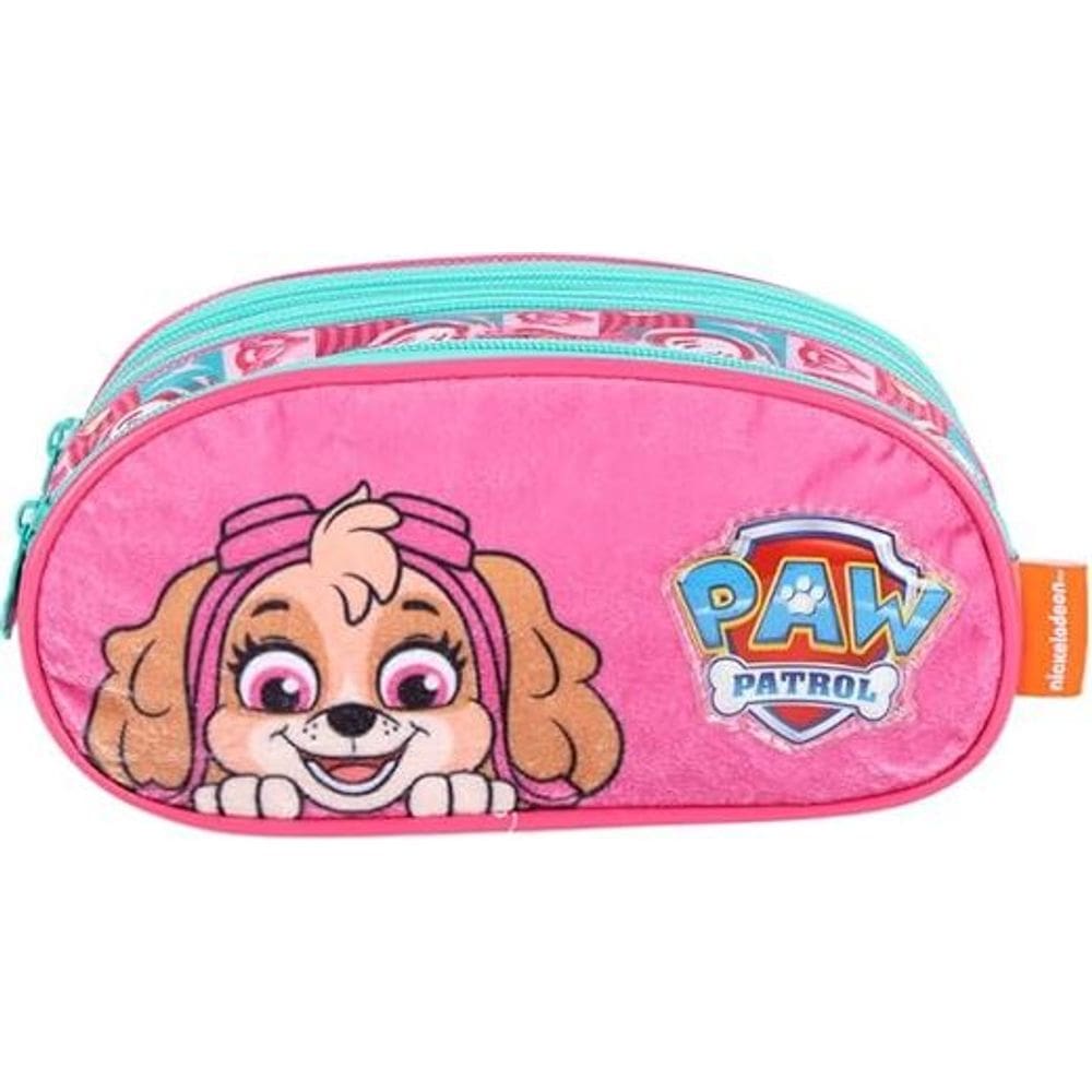 Estojo Escolar Triplo Patrulha Canina