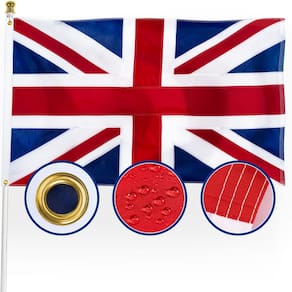 Bandeira XIFAN Premium Nylon British Union Jack 90x150cm ao ar livre