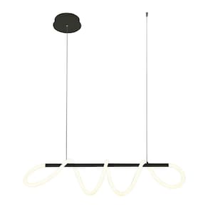 Lustre Pendente Taschibra Zurique Led Bivolt Preto 3000k Luz Amarela 15051076
