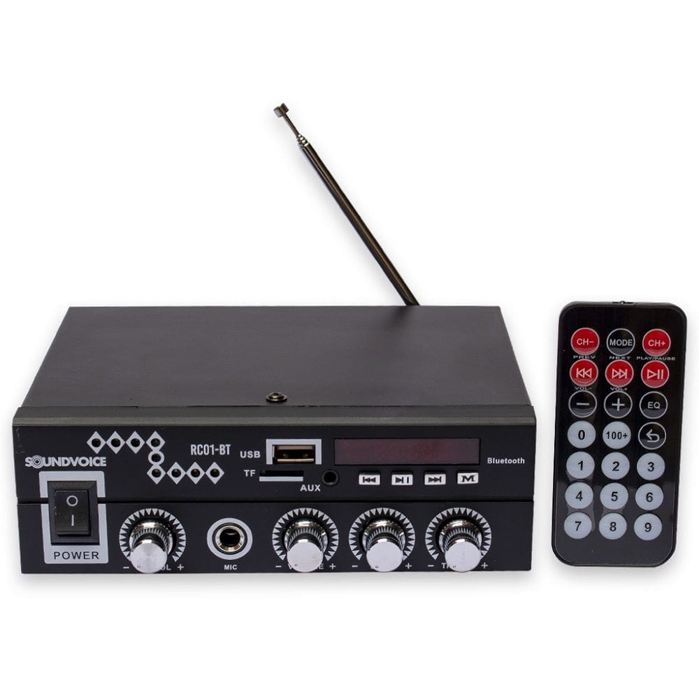 Amplificador Receiver 60W Soundvoice Rc01-Bt
