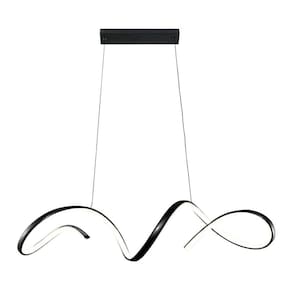 Lustre Pendente Taschibra Londres Led Bivolt Preto 3000k Luz Amarela 15051071