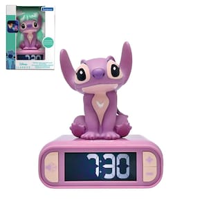 Despertador com luz noturna LexiBook Disney Stitch Angel Pink