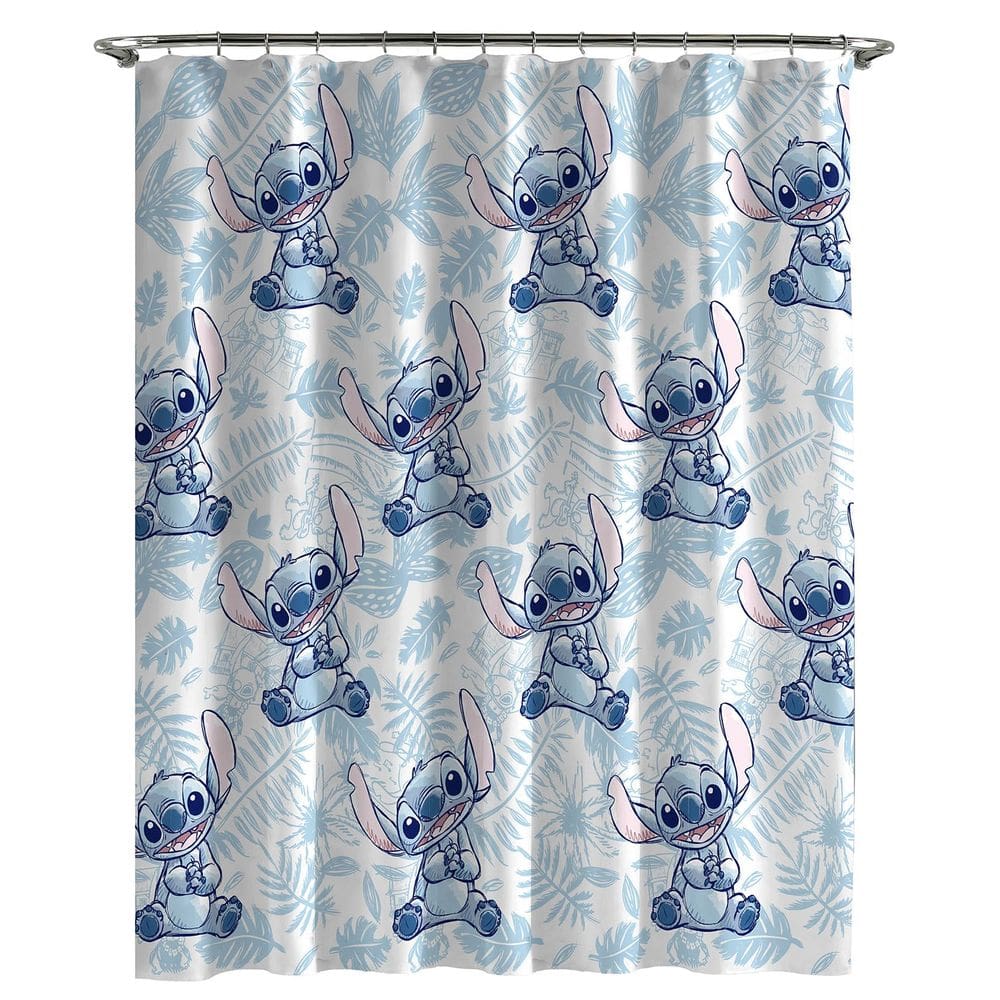 Cortina de chuveiro Jay Franco Disney Lilo & Stitch 180x180cm