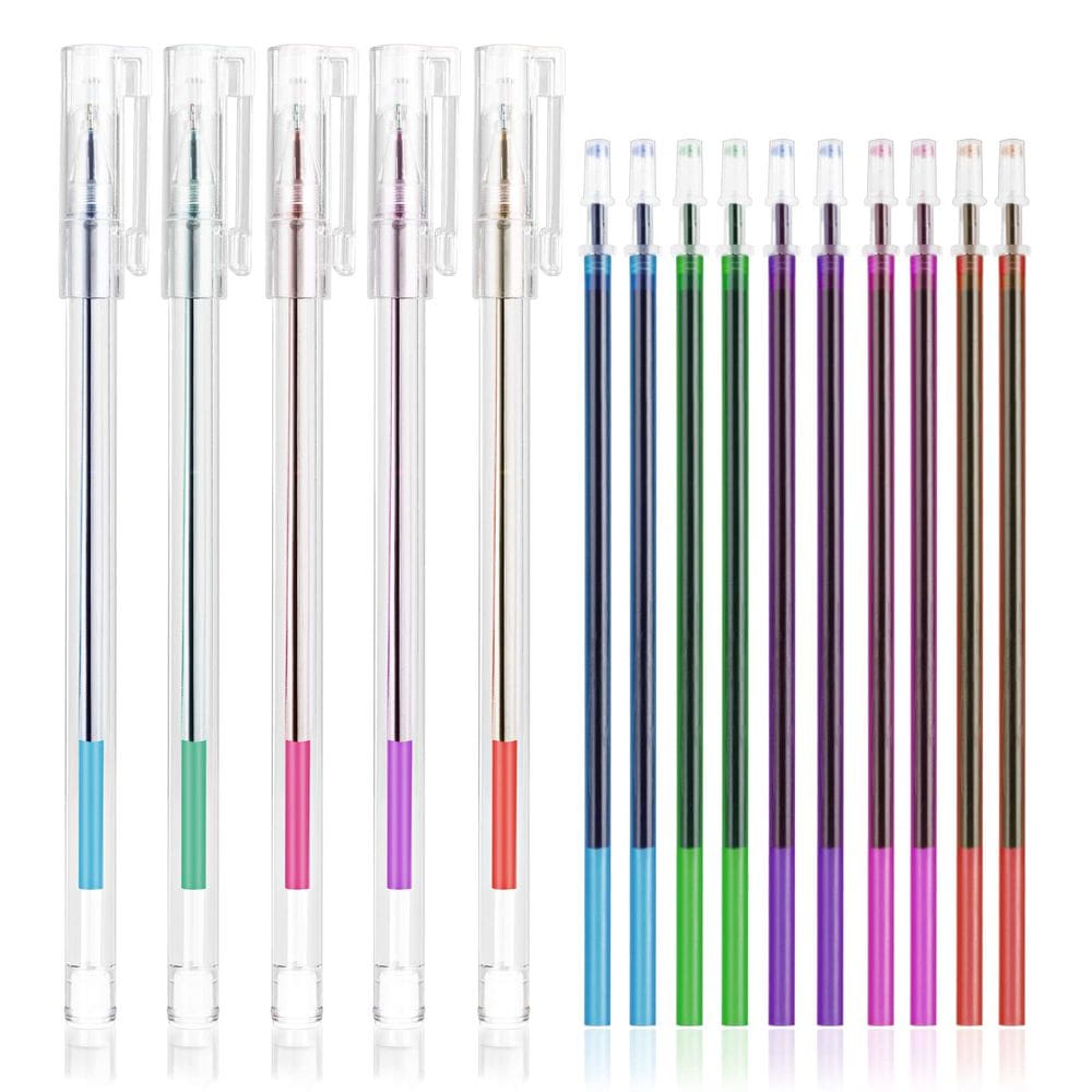 Caneta de marcação de tecido iNee Extra Fine Tip Solúvel em Água 5 cores
