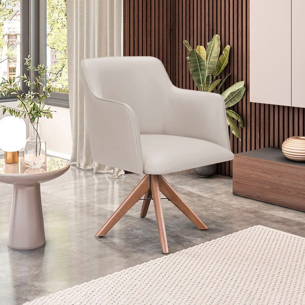 Cadeira para Sala de Estar Marquesa Marfim