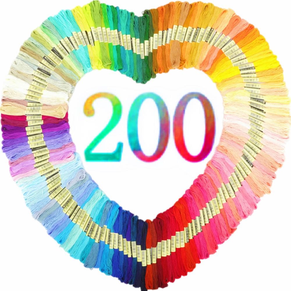 Linha de bordar Athena`s Elements Rainbow 200 cores