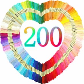 Linha de bordar Athena`s Elements Rainbow 200 cores
