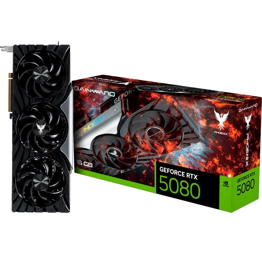 Placa de Video RTX 5080 16GB Gainward GDDR7 15000Mhz Phoenix