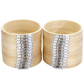 Argolas de bordado Caydo, 24 peças, moldura de ponto cruz de 13 cm