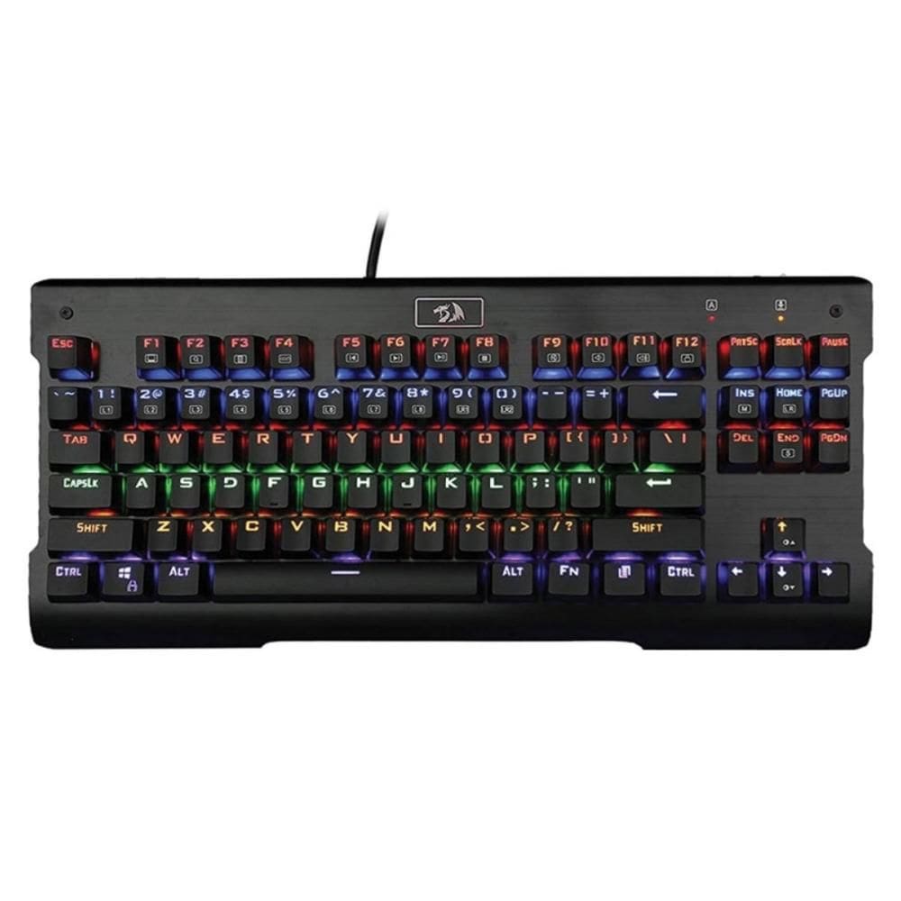 Teclado Mecânico Gamer Redragon Vishnu - RGB - Switch Red - ABNT2 - Preto - K561-RGB