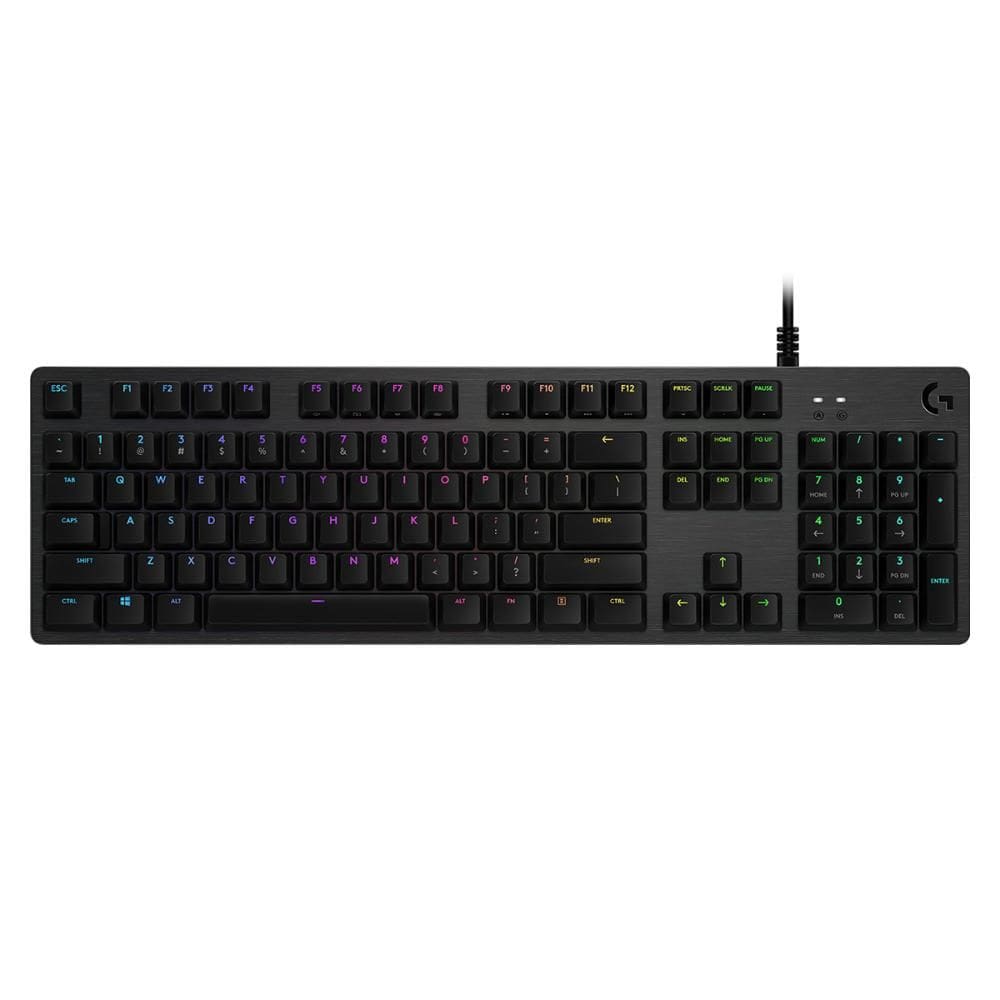 Teclado Mecânico Gamer Logitech G512 Carbon - G HUB - RGB - Switch GX Brown - ABNT2 - 920-009400