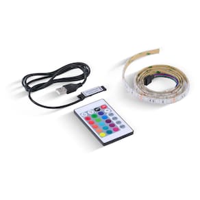Fita De Led Vx Gaming Rgb Com Controlador Conexao Usb 60 Po