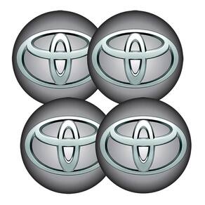 Jogo Bottom/ Emblema Para Calota Toyota 51Mm Degrade 4...