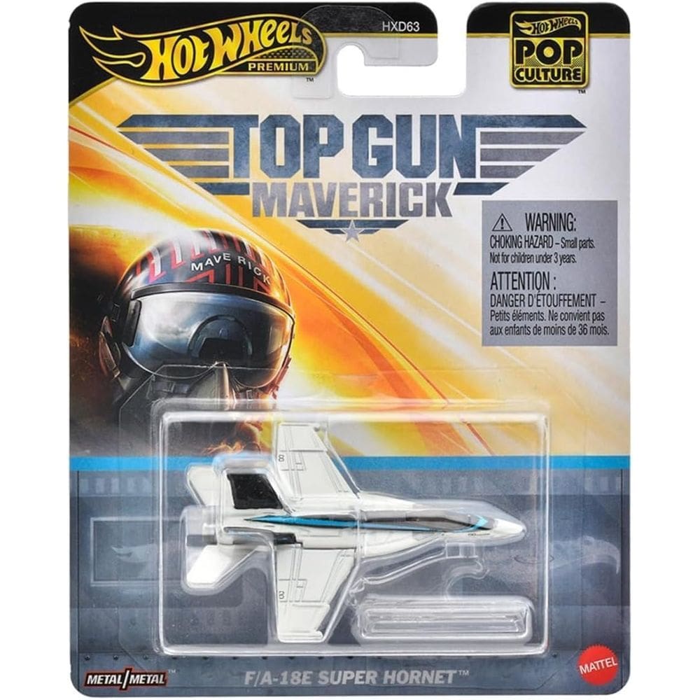 Brinquedo de avião Hot Wheels F/A-18E Super Hornet em escala 1:64