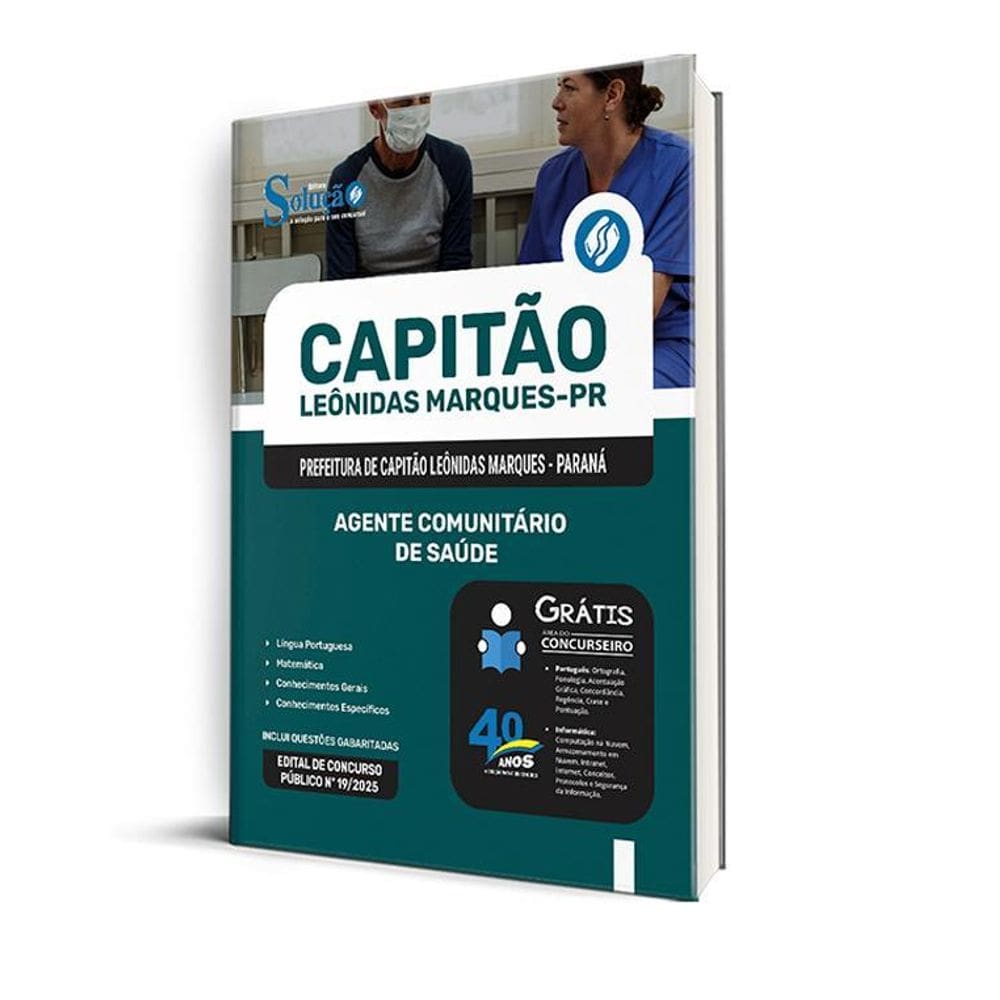 Apostila Prefeitura Capitão Leônidas Marques Pr 2025 Agente
