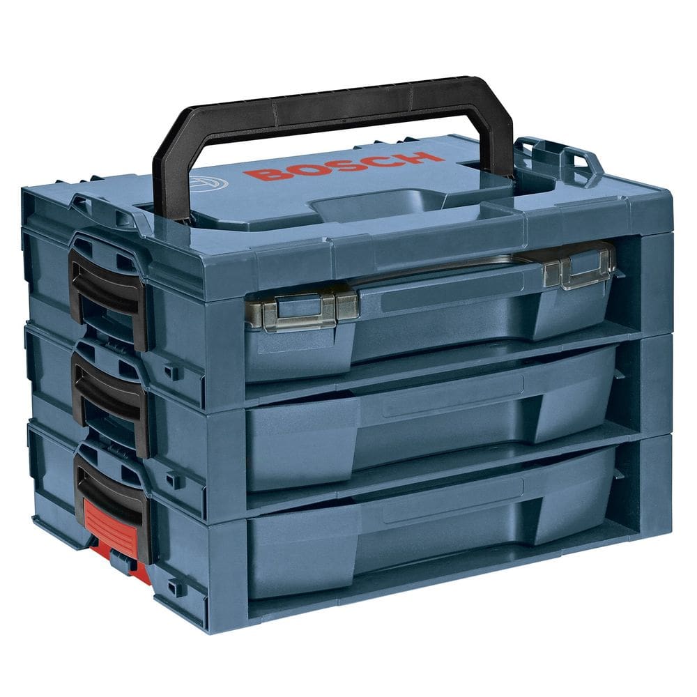 Kit completo de armazenamento de ferramentas BOSCH L-RACK com i-boxx53, LST72-OD