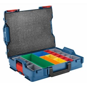 Mala de transporte BOSCH L-BOXX-1A empilhável com 13 peças. Inserir conjunto
