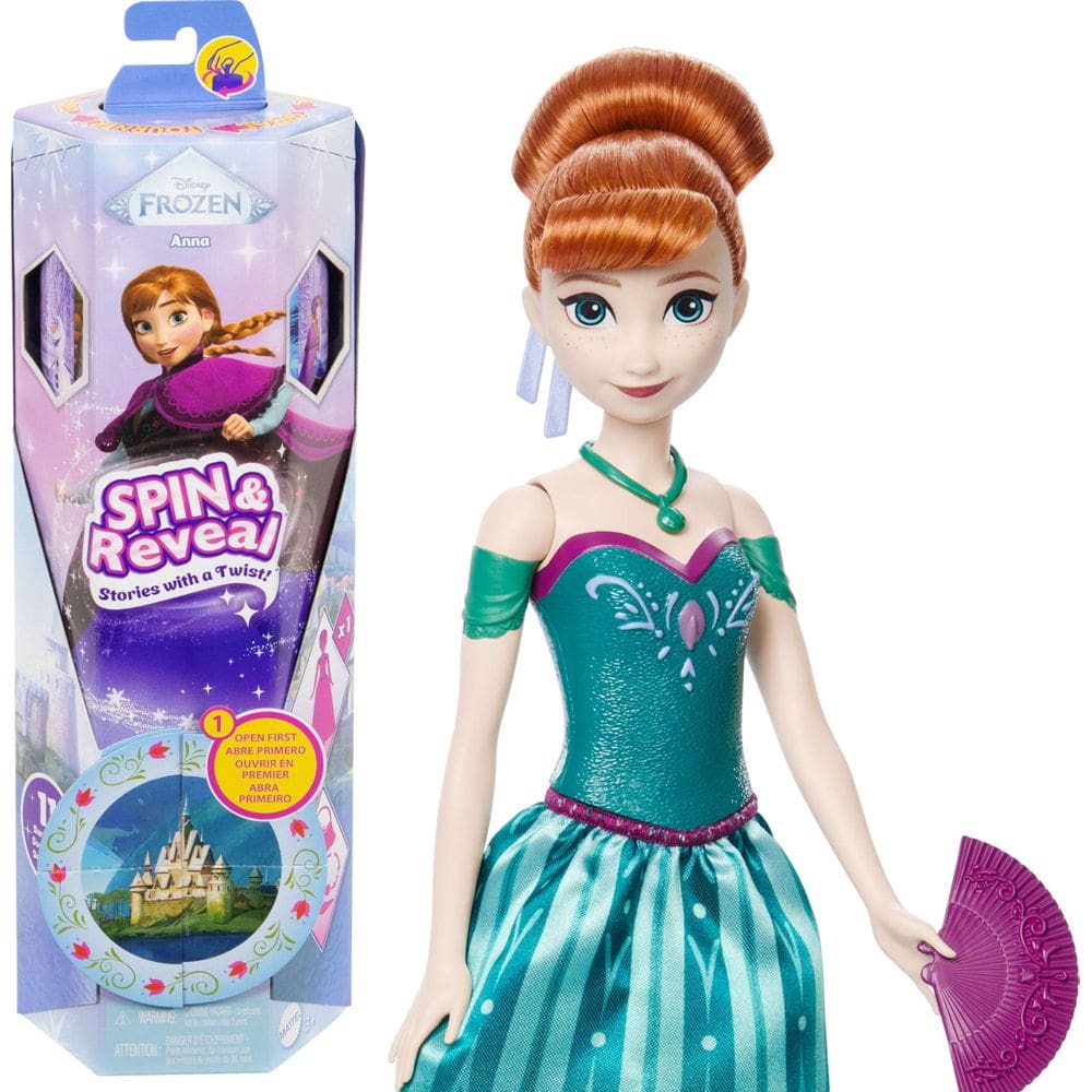 Boneca fashion Mattel Disney Frozen Anna com 11 surpresas