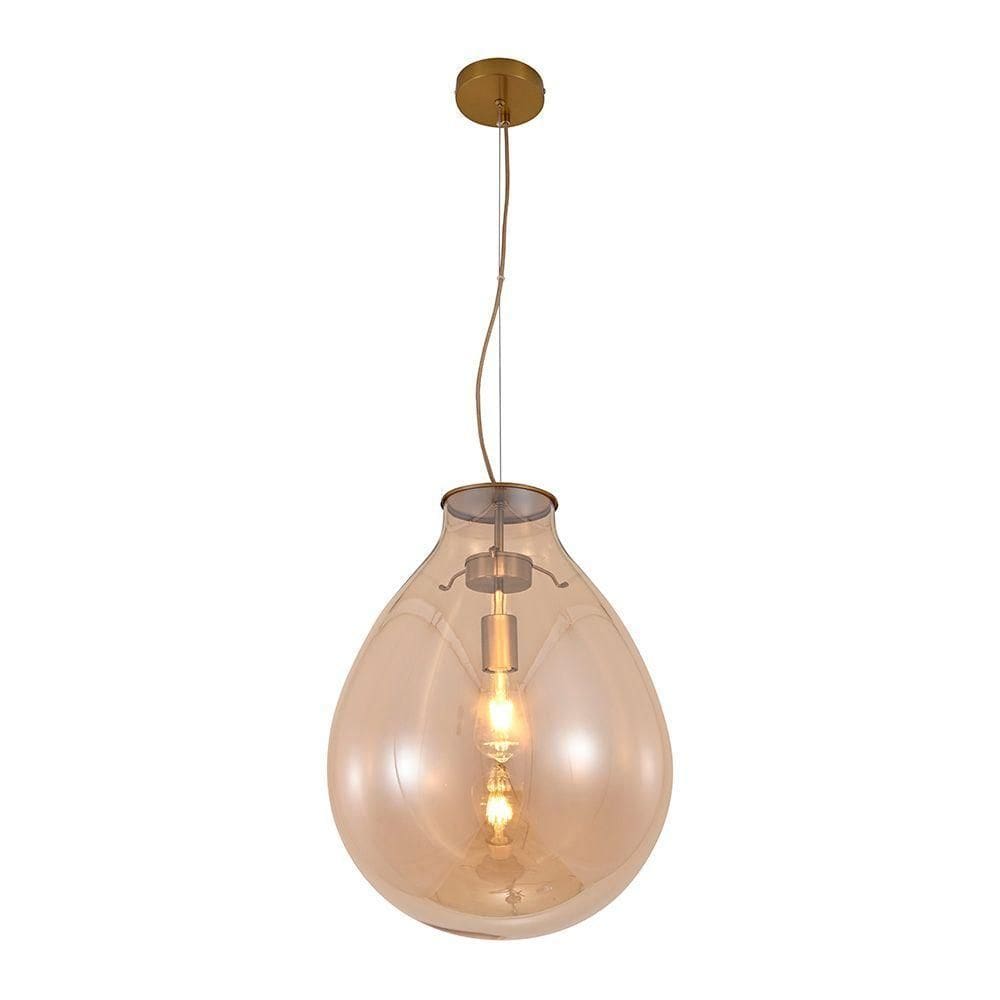 Lustre Pendente Sindora Dcd04010 G Bronze / Conhaque E27 Bivolt