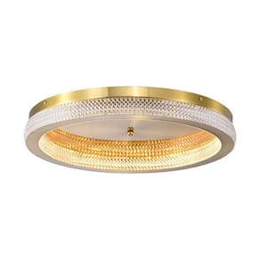Plafon Skylight Queensland 4006 Dourado Led Bivolt Dourado