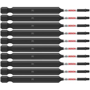 Brocas elétricas para aparafusar BOSCH ITSQ135B Square #1, pacote com 10
