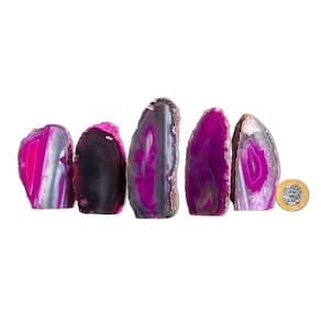 01 Geodo de Ágata Rosa 150 a 200g 7 a 12cm Classe B