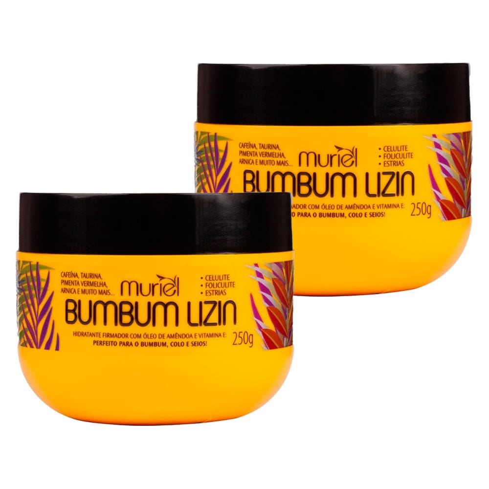 Kit 2 und Hidratante Firmador Muriel Bum Bum Lizin 250G