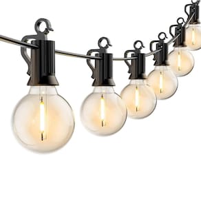 Luzes de corda externas Brightown Globe 30m com 15 lâmpadas G40