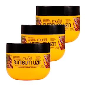 Kit 3 und Hidratante Firmador Muriel Bum Bum Lizin 250G