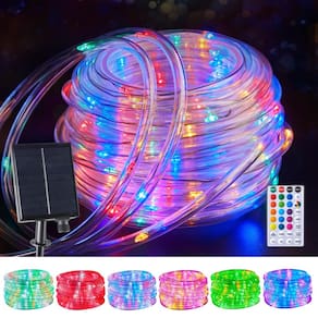 Luzes solares de corda Brightown 100 LEDs 39 pés 18 cores