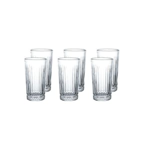 Jogo De Copos Gala Vidro Haus Brinox 440ml - Kit 6 Peças