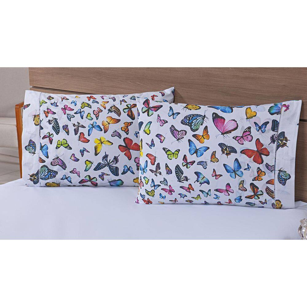 Kit 06 Fronhas Avulsas 80X60Cm Percal 100% Algodão 180 Fios