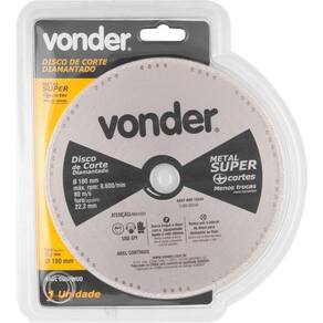 Disco Corte 180Mm Diamantado Contínuo Metal Super - Vonder