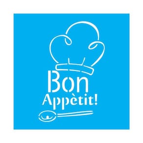 Stencil Tamako Bon Appétit - 30X30Cm - Ref 9657
