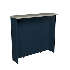 Bancada Ilha 120cm Cozinha Sevilha Azul Órion/Cinza Argila