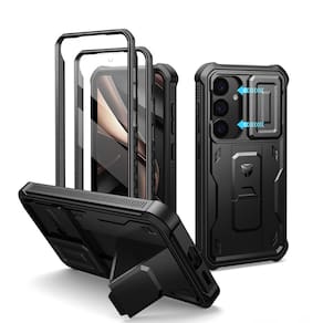 Capa Dexnor para Samsung Galaxy S25 com capa de câmera preta