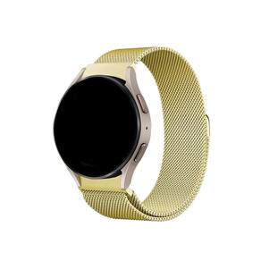 NERDCASE, Pulseira de Metal Magnética, Compatível com Samsung Galaxy Watch 20mm, Dourado Gold