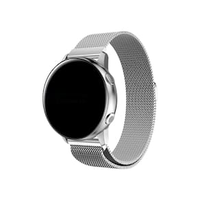 NERDCASE, Pulseira de Metal Magnética, Compatível com Samsung Galaxy Watch 20mm, Prata