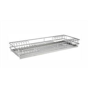Escorredor De Pratos Embutir 870x75x270mm Mód 900mm Cromado 7160