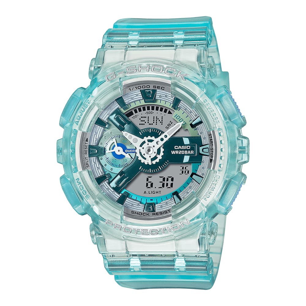 Relógio CASIO G-SHOCK virtual world tour verde GMA-S110VW-2ADR