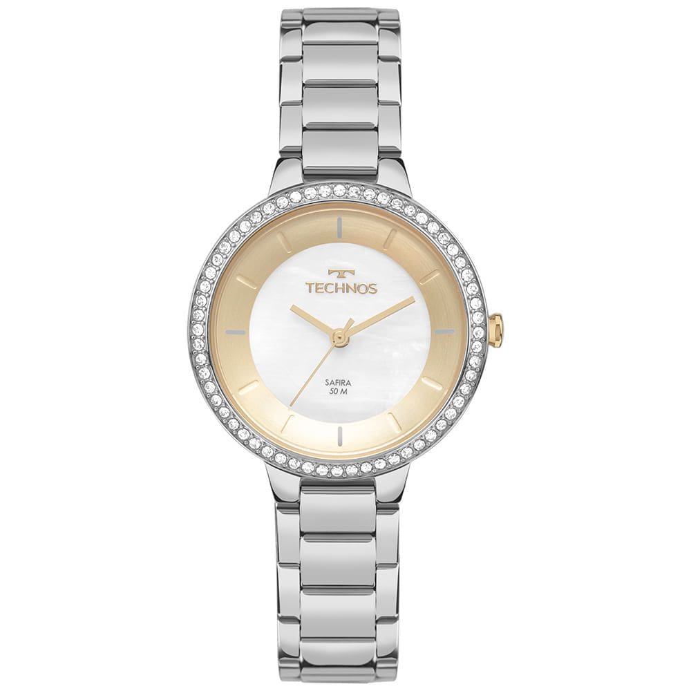 Relógio TECHNOS feminino slim prata VJ21AD/1D