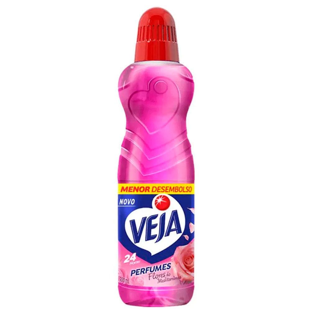 Kit 3 Limpador Perfumado Flores do Mediterrâneo 500ml Veja