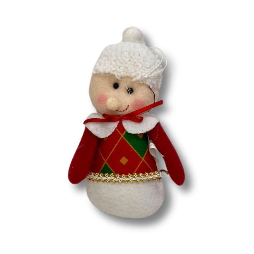 Pendente Decorativo Natalino Mamãe Noel 15cm Tok Da Casa
